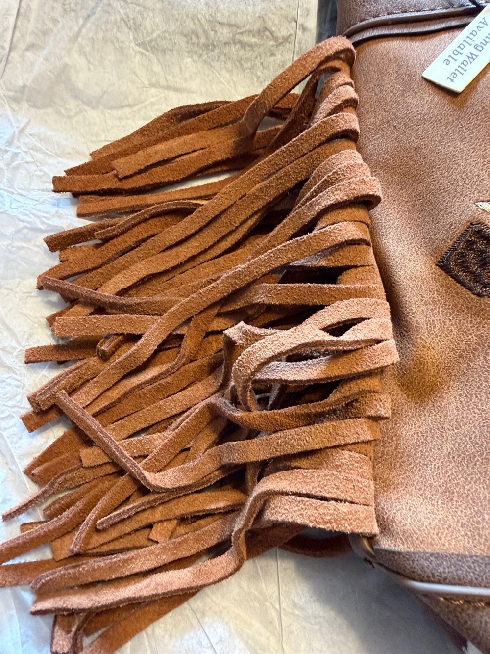 MONTANA WEST AZTEC FRINGE BUCKET BAG - Picture 8 of 13